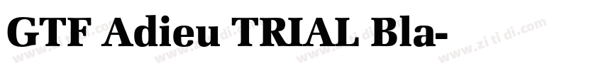 GTF Adieu TRIAL Bla字体转换